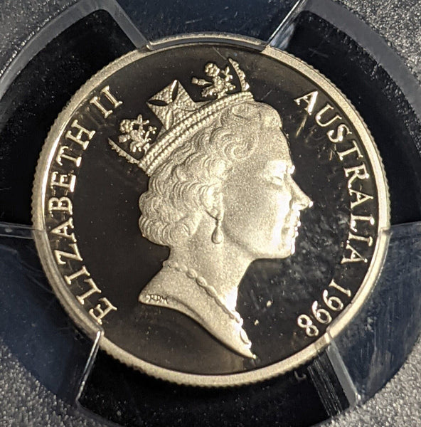 1998 Proof Five Cent 5c Australia PCGS PR70DCAM FDC UNC #2389