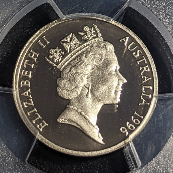 1996 Proof Five Cent 5c Australia PCGS PR70DCAM FDC UNC #2388