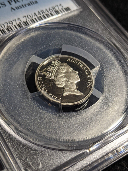 1996 Proof Five Cent 5c Australia PCGS PR70DCAM FDC UNC #2388