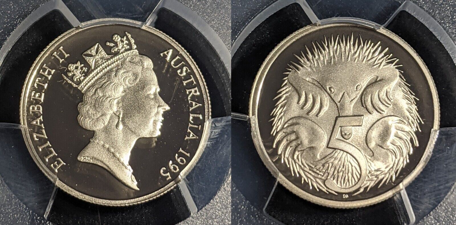 1995 Proof Five Cent 5c Australia PCGS PR70DCAM FDC UNC #2387