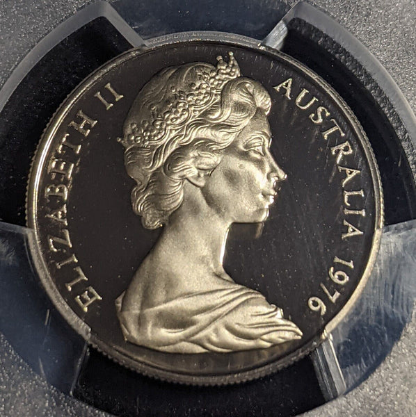 1976 Proof Ten Cent 10c Australia PCGS PR70DCAM FDC UNC #2393