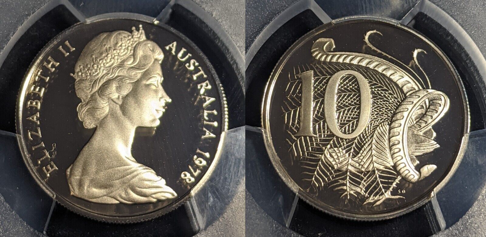 1978 Proof Ten Cent 10c Australia PCGS PR70DCAM FDC UNC #2394