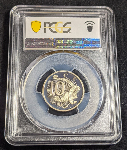 1981 Proof Ten Cent 10c Australia PCGS PR70DCAM FDC UNC #2395