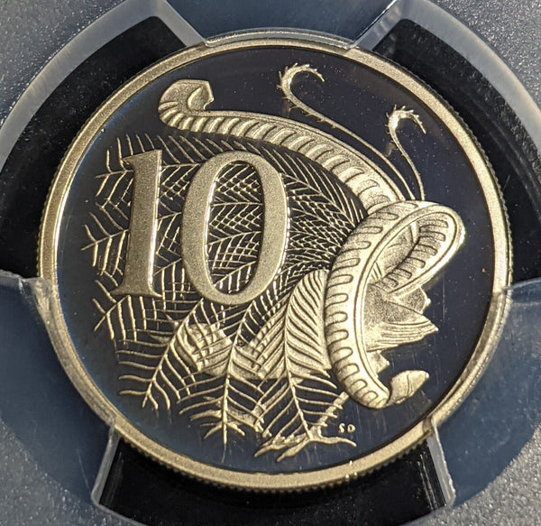 1981 Proof Ten Cent 10c Australia PCGS PR70DCAM FDC UNC #2395