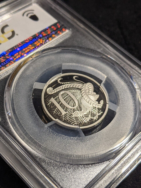 2008 Proof Ten Cent 10c Australia PCGS PR70DCAM FDC UNC #2396