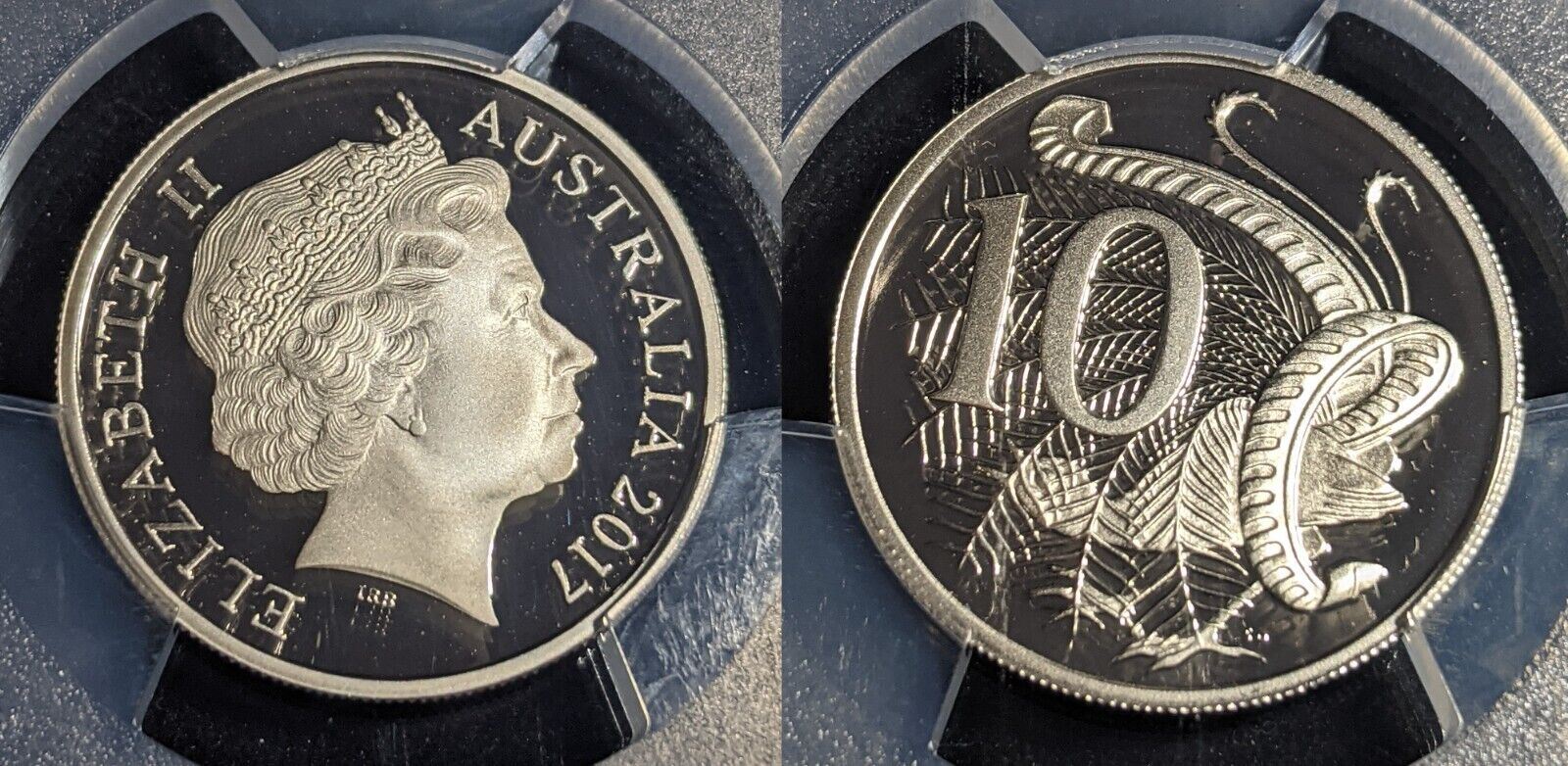 2017 Proof Ten Cent 10c Australia PCGS PR70DCAM FDC UNC #2397