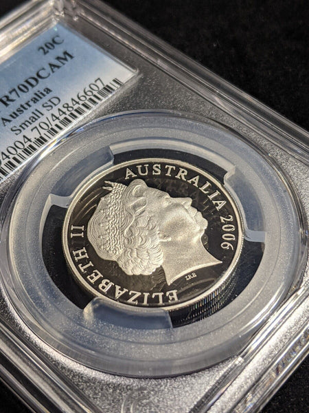 2006 Proof Twenty Cent 20c Small SD Australia PCGS PR70DCAM FDC UNC #2403