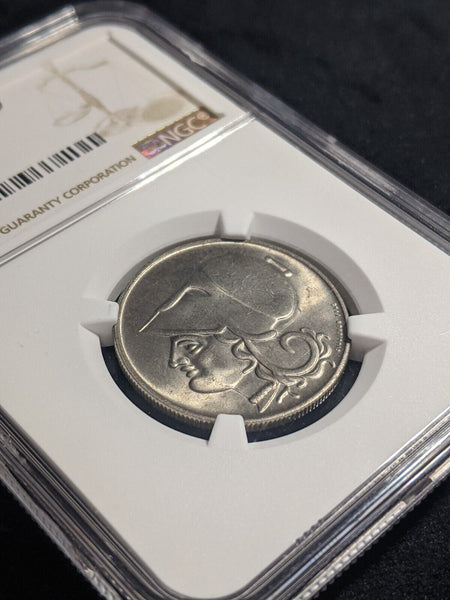 Greece 1926 2 Drachmai NGC MS65 GEM UNC KM# 70 NGC #2412