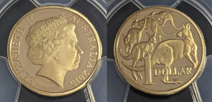 2015 Proof One Dollar $1 Australia PCGS PR70DCAM FDC UNC #2409