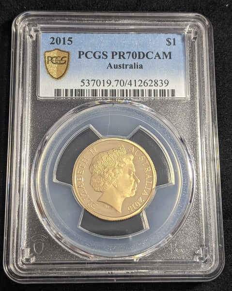 2015 Proof One Dollar $1 Australia PCGS PR70DCAM FDC UNC #2409