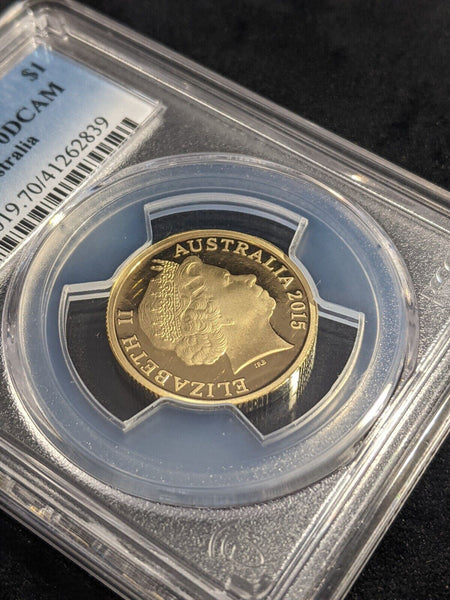 2015 Proof One Dollar $1 Australia PCGS PR70DCAM FDC UNC #2409
