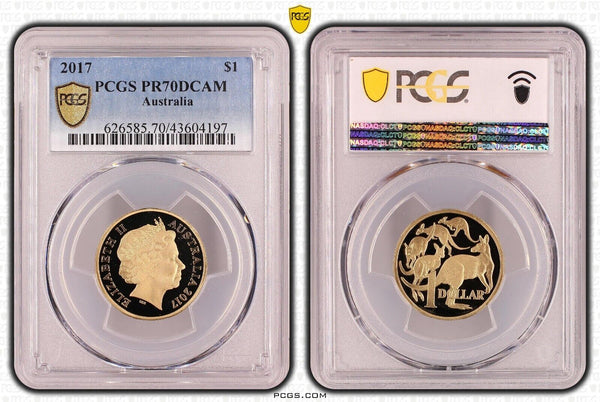 2017 Proof One Dollar $1 Australia PCGS PR70DCAM FDC UNC #2408