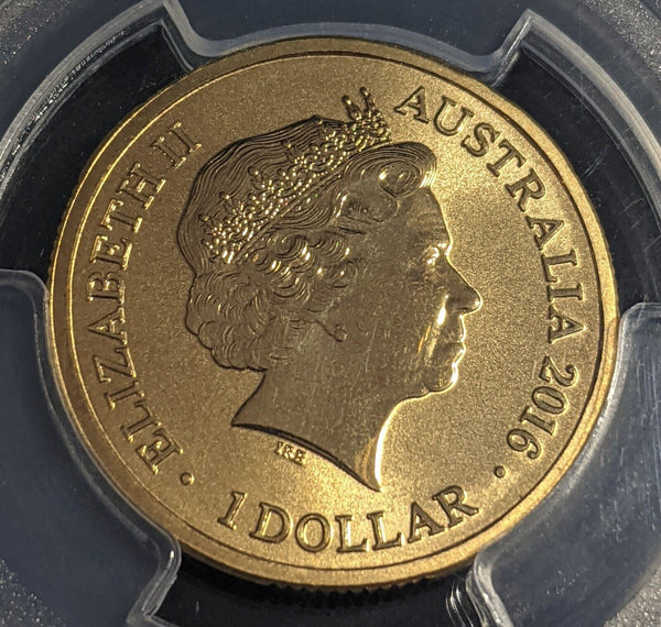 2016 Australia One Dollar $1 ALPHABET Wombat W PCGS MS69 FDC GEM UNC #2415
