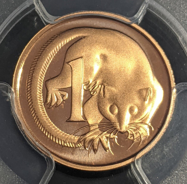 1987 Proof One Cent 1c Australia PCGS PR70DCAM FDC UNC #2420 for denutk74 only