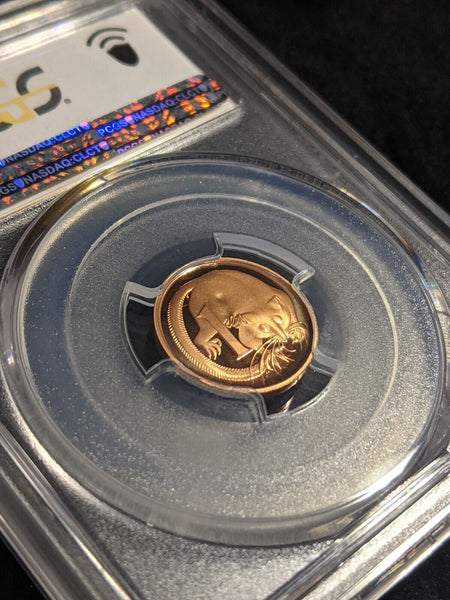 1987 Proof One Cent 1c Australia PCGS PR70DCAM FDC UNC #2420 for denutk74 only