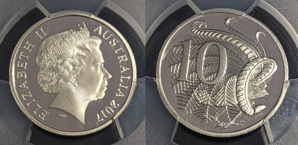 2017 Proof Ten Cent 10c Australia PCGS PR70DCAM FDC UNC #2422