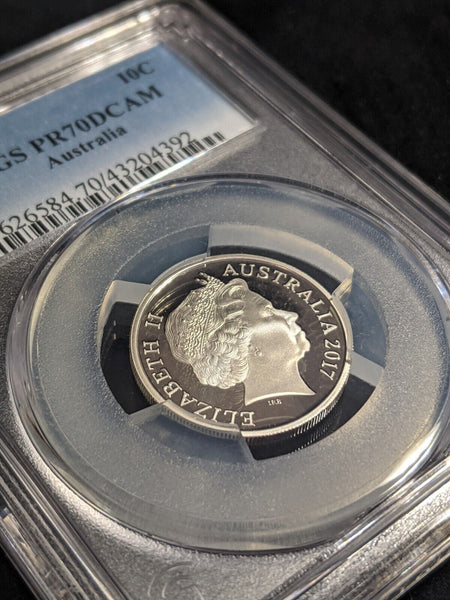 2017 Proof Ten Cent 10c Australia PCGS PR70DCAM FDC UNC #2422