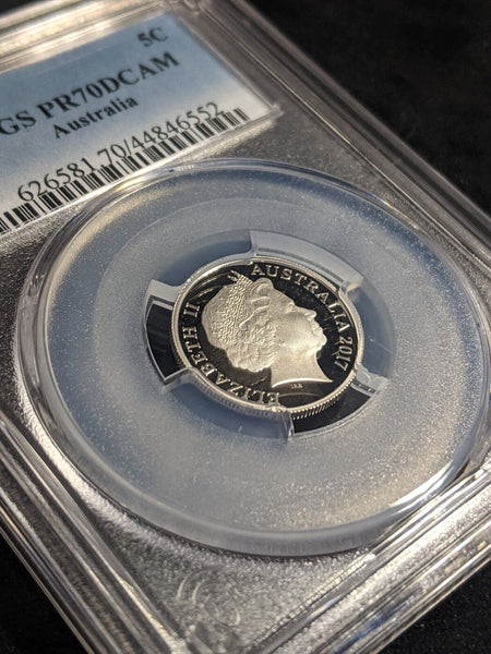 2017 Proof Five Cent 5c Australia PCGS PR70DCAM FDC UNC #2425