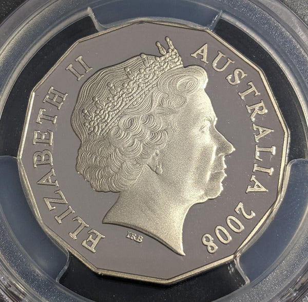 2008 Proof Fifty Cent 50c Australia PCGS PR70DCAM FDC UNC #2423
