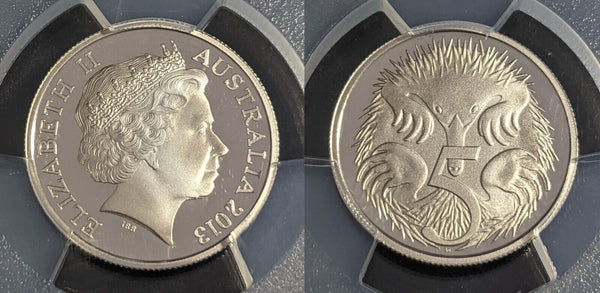 2013 Proof Five Cent 5c Australia PCGS PR70DCAM FDC UNC #2428