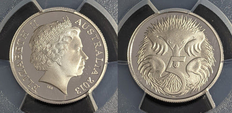 2013 Proof Five Cent 5c Australia PCGS PR70DCAM FDC UNC #2428