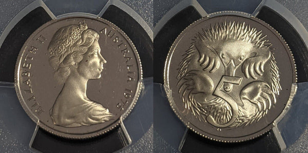 1975 Proof Five Cent 5c Australia PCGS PR68DCAM FDC UNC #2435