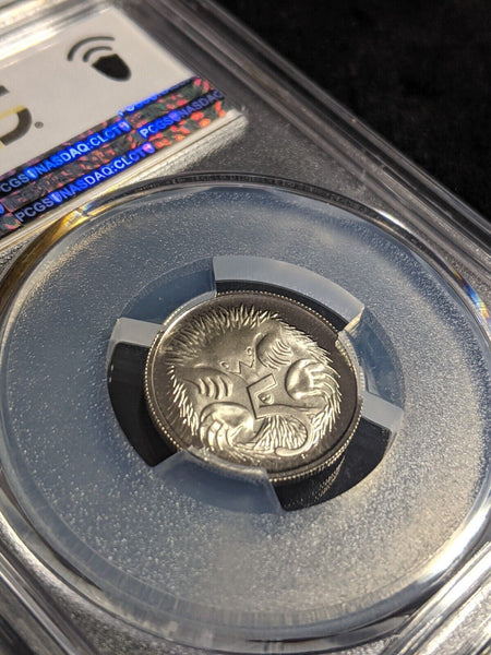 1975 Proof Five Cent 5c Australia PCGS PR68DCAM FDC UNC #2435