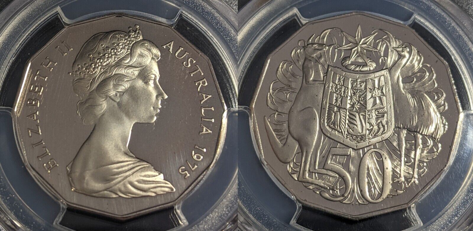 1975 Proof Fifty Cent 50c Australia PCGS PR69DCAM FDC UNC #2433