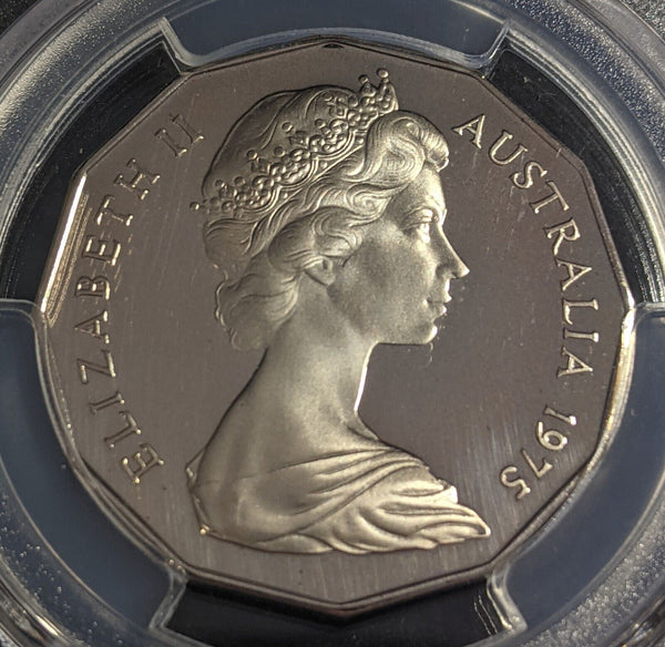 1975 Proof Fifty Cent 50c Australia PCGS PR69DCAM FDC UNC #2433