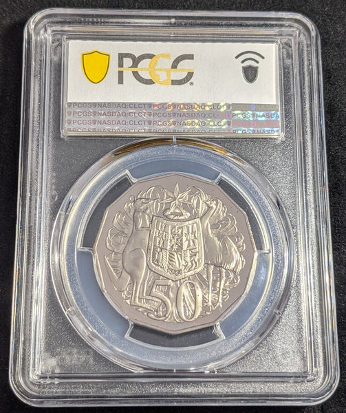 1975 Proof Fifty Cent 50c Australia PCGS PR69DCAM FDC UNC #2433