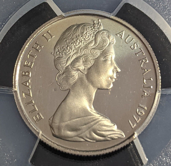 1977 Proof Five Cent 5c Australia PCGS PR68DCAM FDC UNC #2445
