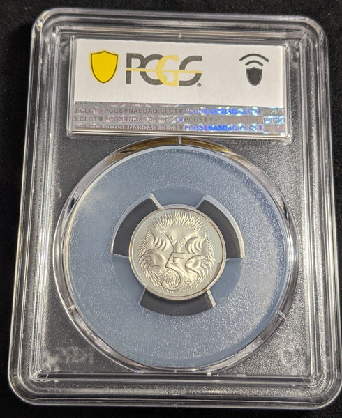 1977 Proof Five Cent 5c Australia PCGS PR68DCAM FDC UNC #2445