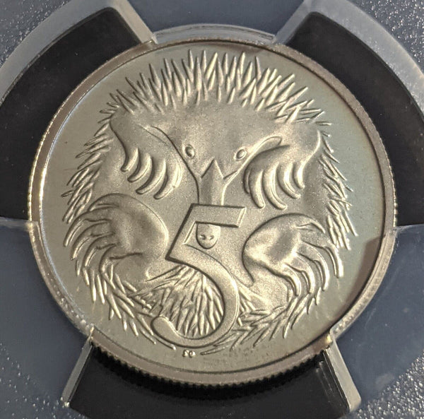 1977 Proof Five Cent 5c Australia PCGS PR68DCAM FDC UNC #2445