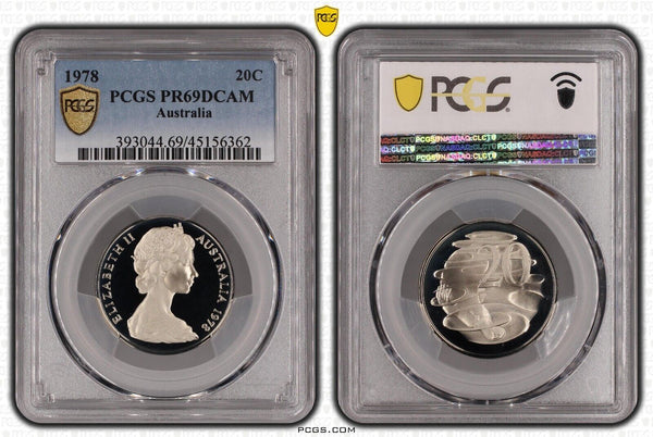 1978 Proof Twenty Cent 20c Australia PCGS PR69DCAM FDC UNC #2447