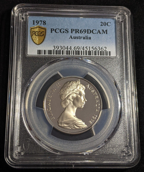 1978 Proof Twenty Cent 20c Australia PCGS PR69DCAM FDC UNC #2447
