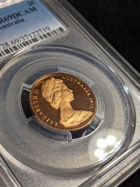 1972 Proof Two Cent 2c Australia PCGS PR69DCAM FDC UNC #2449