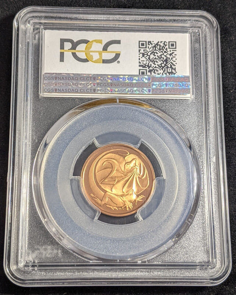 1972 Proof Two Cent 2c Australia PCGS PR69DCAM FDC UNC #2449