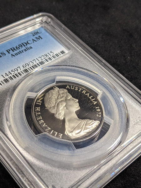 1972 Proof Twenty Cent 20c Australia PCGS PR69DCAM FDC UNC #2453