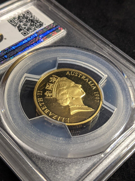 1997 Proof One Dollar $1 Kingsford Smith Australia PCGS PR69DCAM FDC UNC #2454