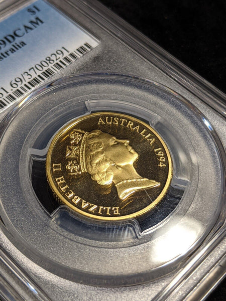 1994 Proof One Dollar $1 Australia PCGS PR69DCAM FDC UNC #2496