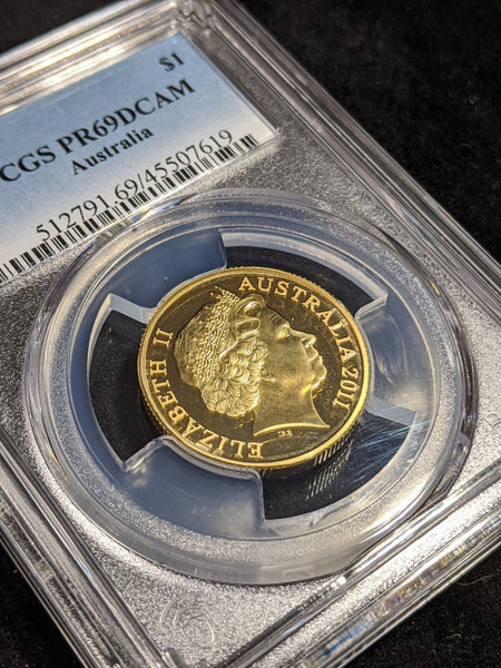 2011 Proof One Dollar $1 Australia PCGS PR69DCAM FDC UNC #2501