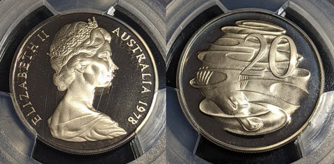 1978 Proof Twenty Cent 20c Australia PCGS PR69DCAM FDC UNC #2504