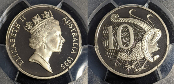 2007 Proof Ten Cent 10c Australia PCGS PR69DCAM FDC UNC #2514