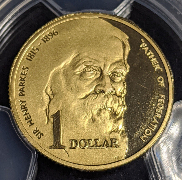 1996 Proof One Dollar $1 Parkes Australia PCGS PR69DCAM FDC UNC #2516