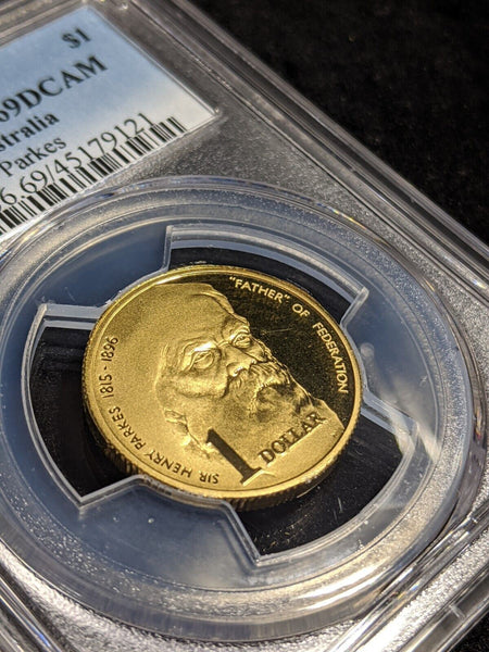 1996 Proof One Dollar $1 Parkes Australia PCGS PR69DCAM FDC UNC #2516