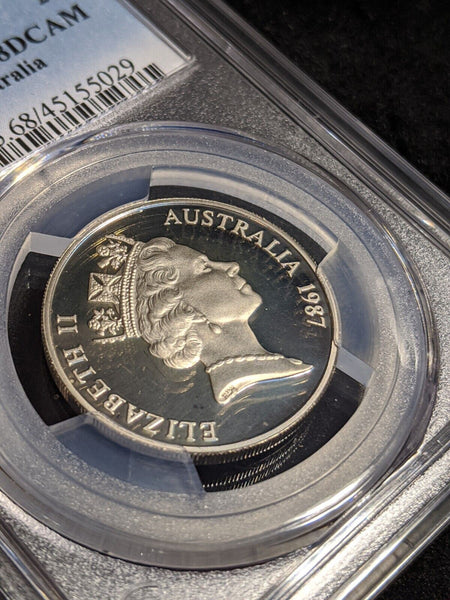 1987 Proof Twenty Cent 20c Australia PCGS PR68DCAM FDC UNC #2518