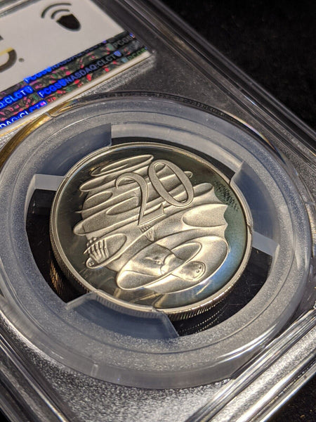 1987 Proof Twenty Cent 20c Australia PCGS PR68DCAM FDC UNC #2518