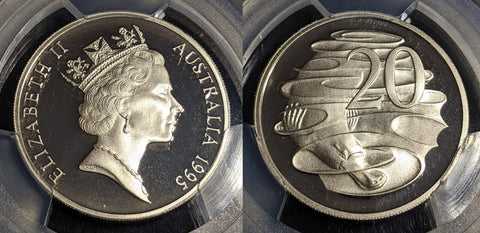 1995 Proof Twenty Cent 20c Australia PCGS PR69DCAM FDC UNC #2525