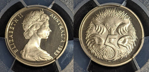 1983 Proof Five Cent 5c Australia PCGS PR69DCAM FDC UNC #2530