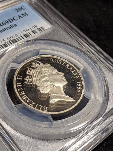 1996 Proof Twenty Cent 20c Australia PCGS PR69DCAM FDC UNC #2527